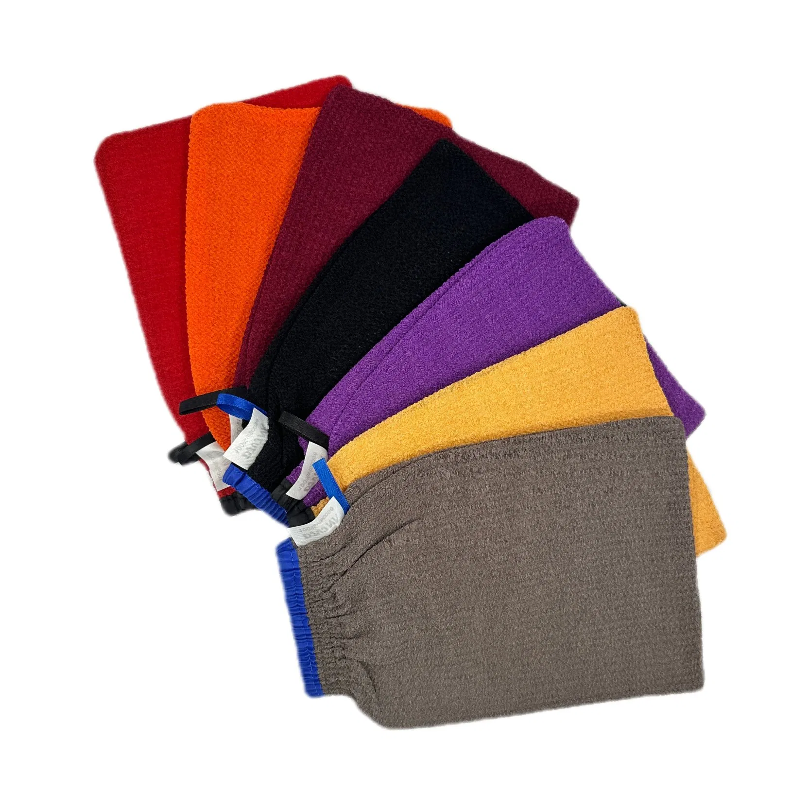 100% Viscose Peeling Body Scrubber Bath Glove for Men and Women