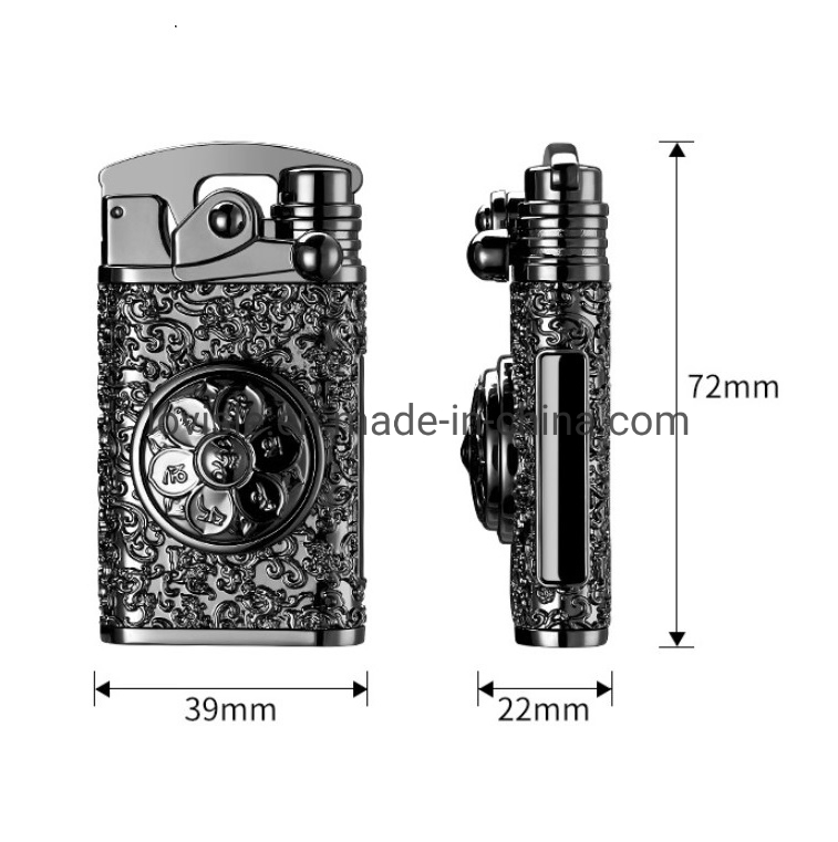 Creative Rocker Lighter Windproof USB Rechargeable Flameless Lighter Double Arc Plasma