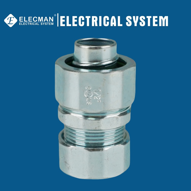 UL Certicificate Corrosion-Resistance Steel EMT Pipe to Liquid Tight Type Compression Coupling