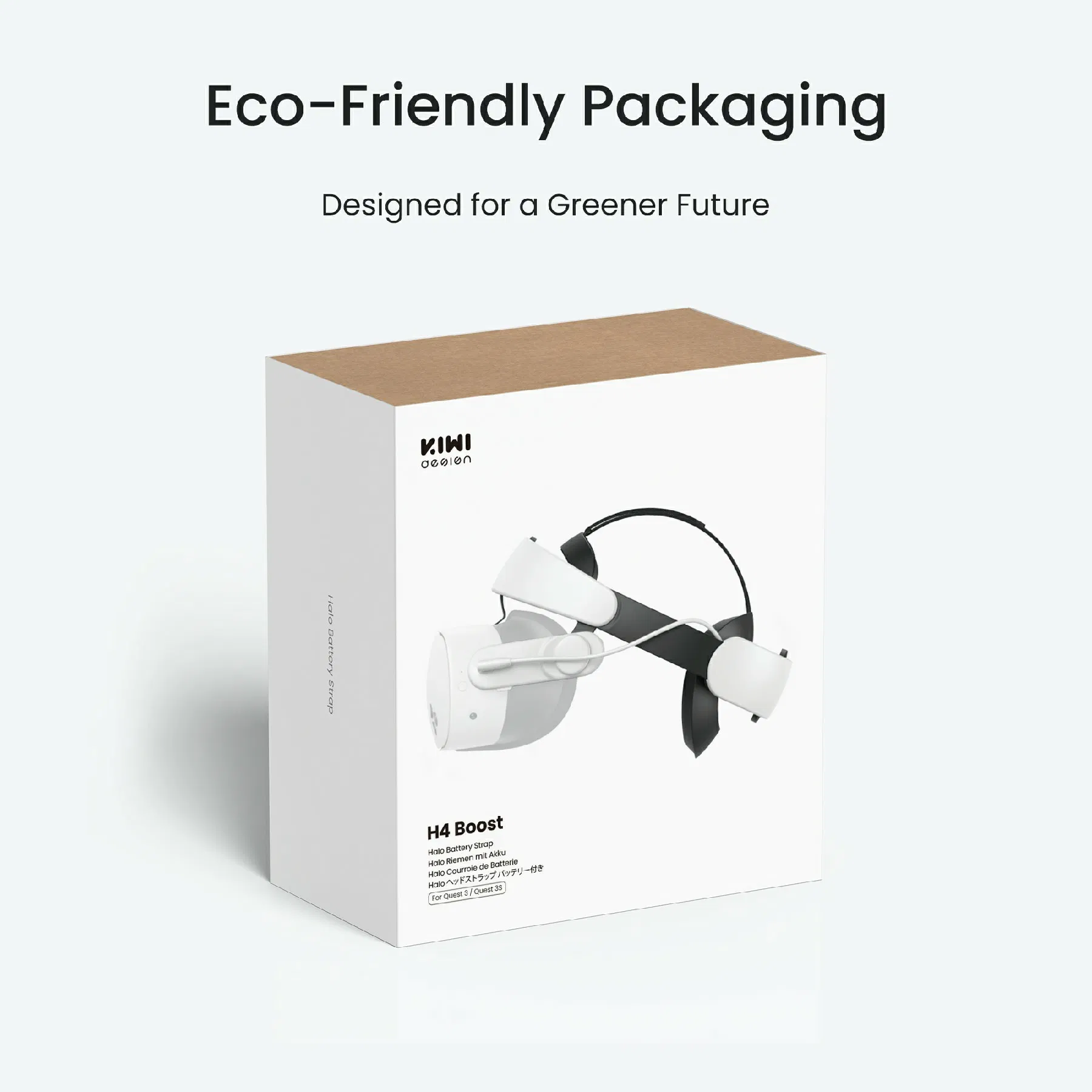 Ремешок Kiwi Design H4 Boost с аккумулятором для Meta Quest 3/3s