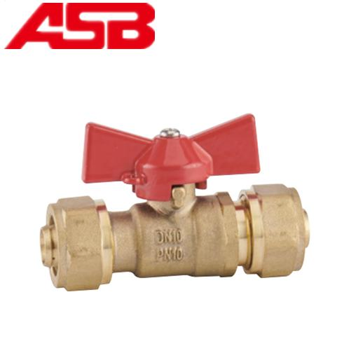 Plumbing Supplies Pex-Al-Pex Pipe Valve Water Valve Underfloor Heating Valve Brass Ball Valve