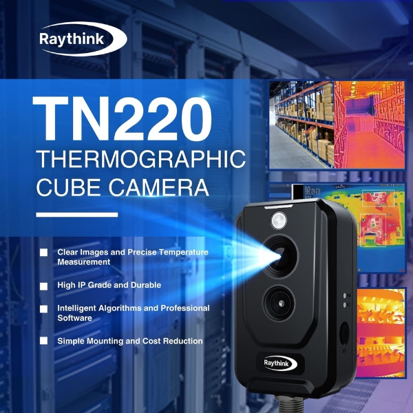 Lithium Battery Storage Temperature Monitoring Equipment Cube CCTV Camera with Smart Anomaly Alarm, IP67 Rating