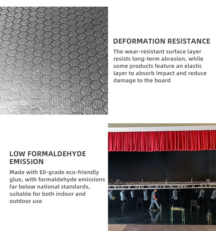 Anti-Slip Building Formwork Plywood for Slip-Resistant Stage Boards and Scaffolding