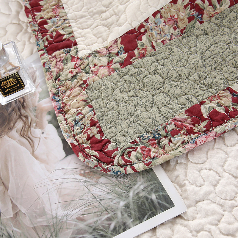 Polyester Patchwork Quilt Queen Size Bedding Set Filling Offers Deals Cheap Comforter Bedspread for Teens