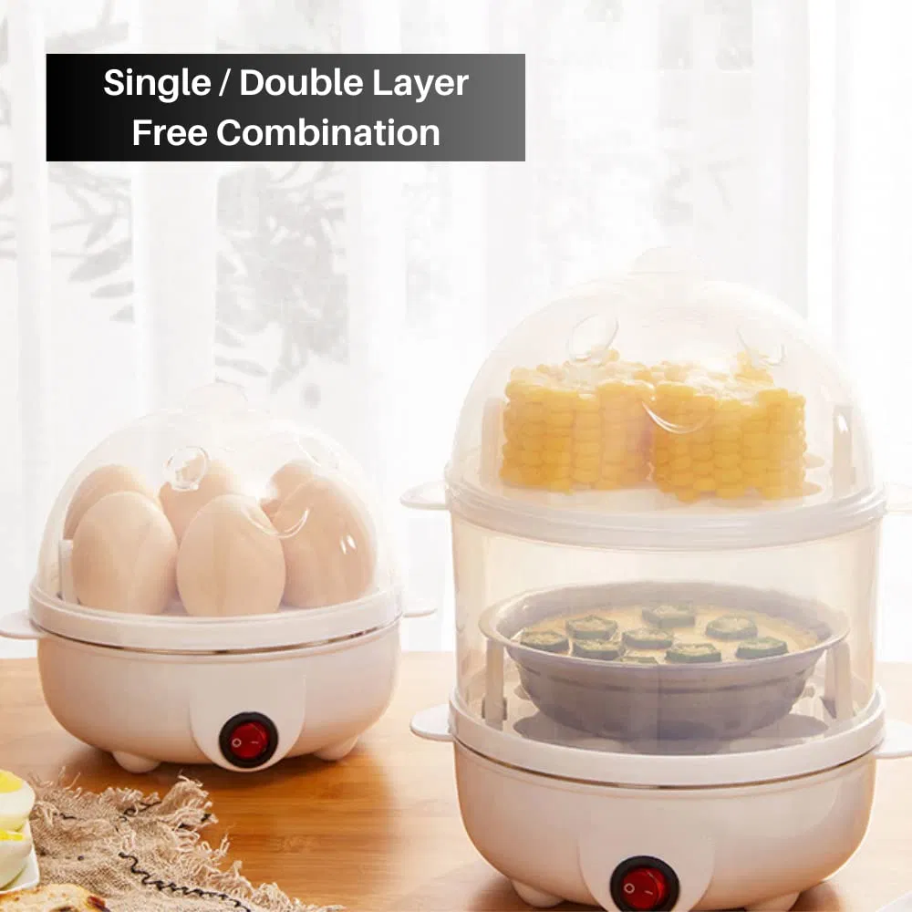 Scrambled Quick Breakfast Auto Shut off Rapid Electric Piercer Egg Cooker Boiler