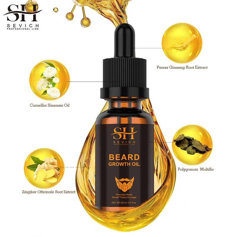 Private Label 100% Natural Pure Beard Oil Organic for Men Beard Care