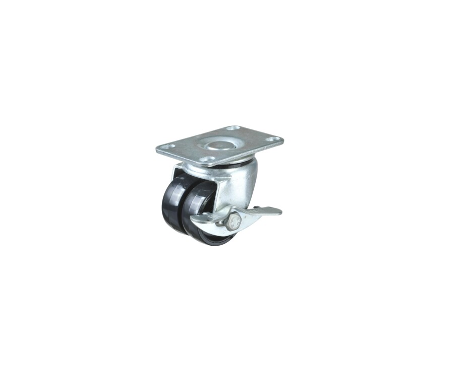 2inch Medium Duty Caster Swivel Nylon Double Wheel with 120kg Load Capacity