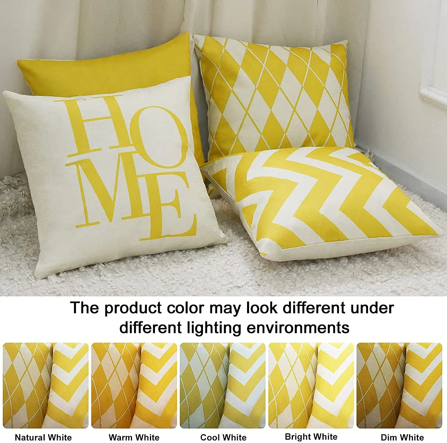 Geometric Abstract Triangle Strip Modern Pillow Cushion Cover