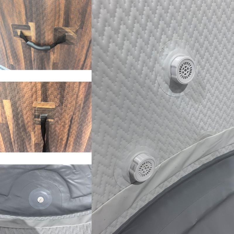 Складной СПА-бассейн с подогревом и массажем на 4-5 человек