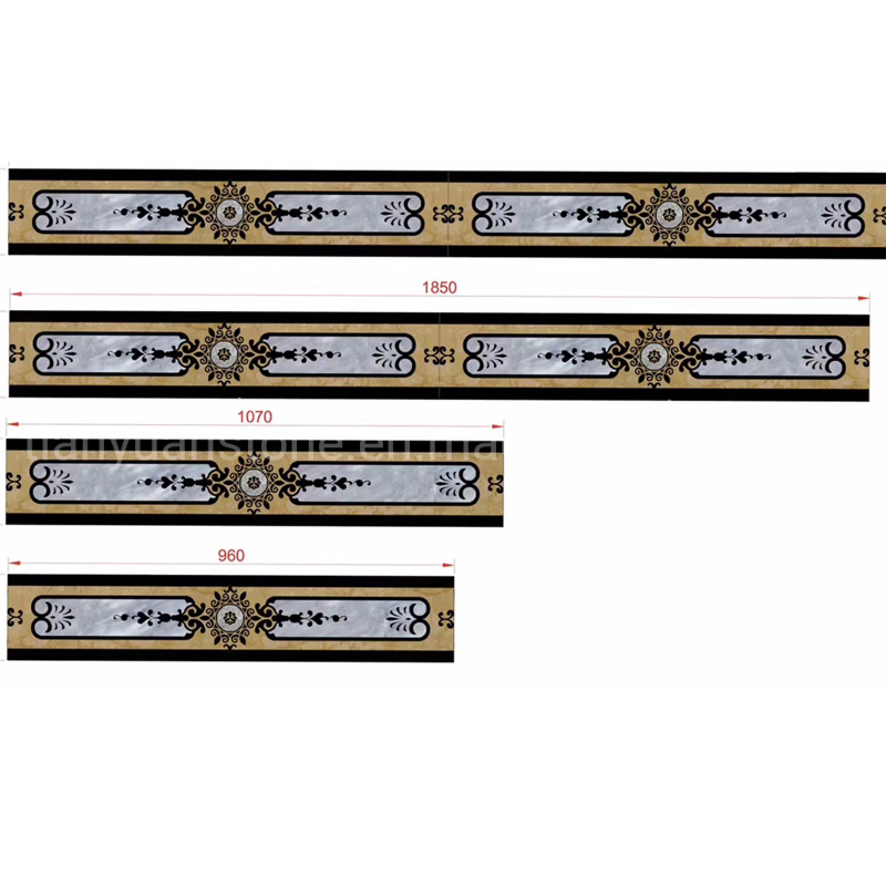 Flower Border Design Waterjet Marble Inlay Borders Design