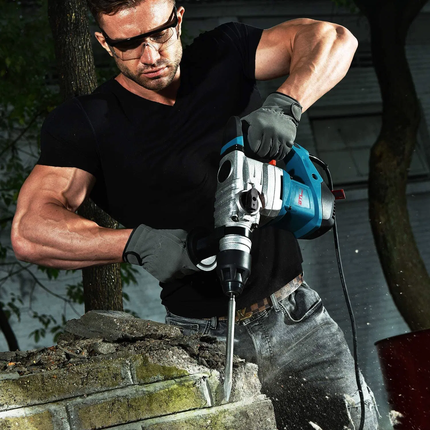 1600W 40mm Heavy Duty Multi-Functional Rotary Hammer Drill