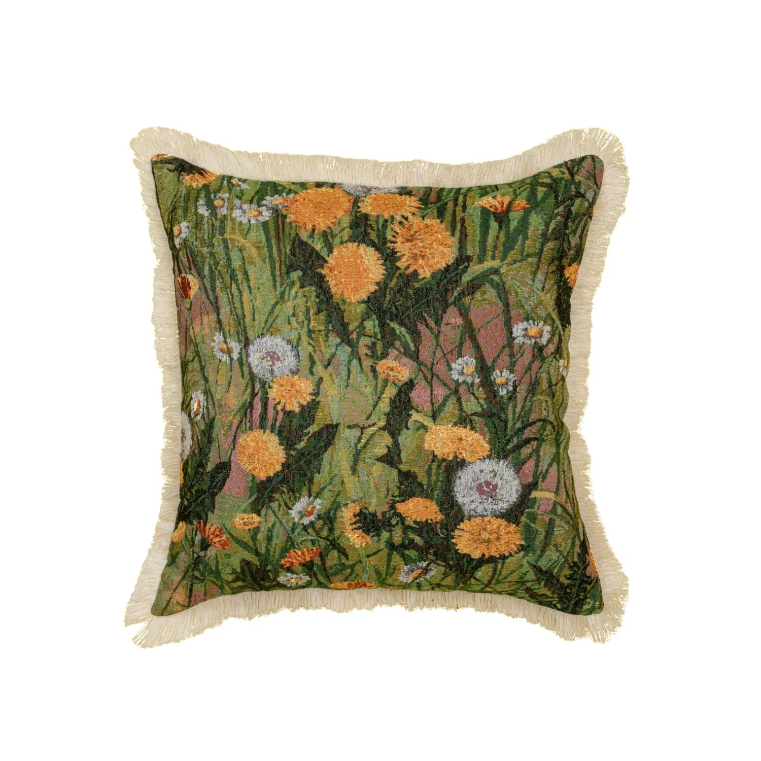 Dairui Wholesale Jacquard Square Pillow Covers with Inserts Oil Painting Texture for Sofa Bed Decor