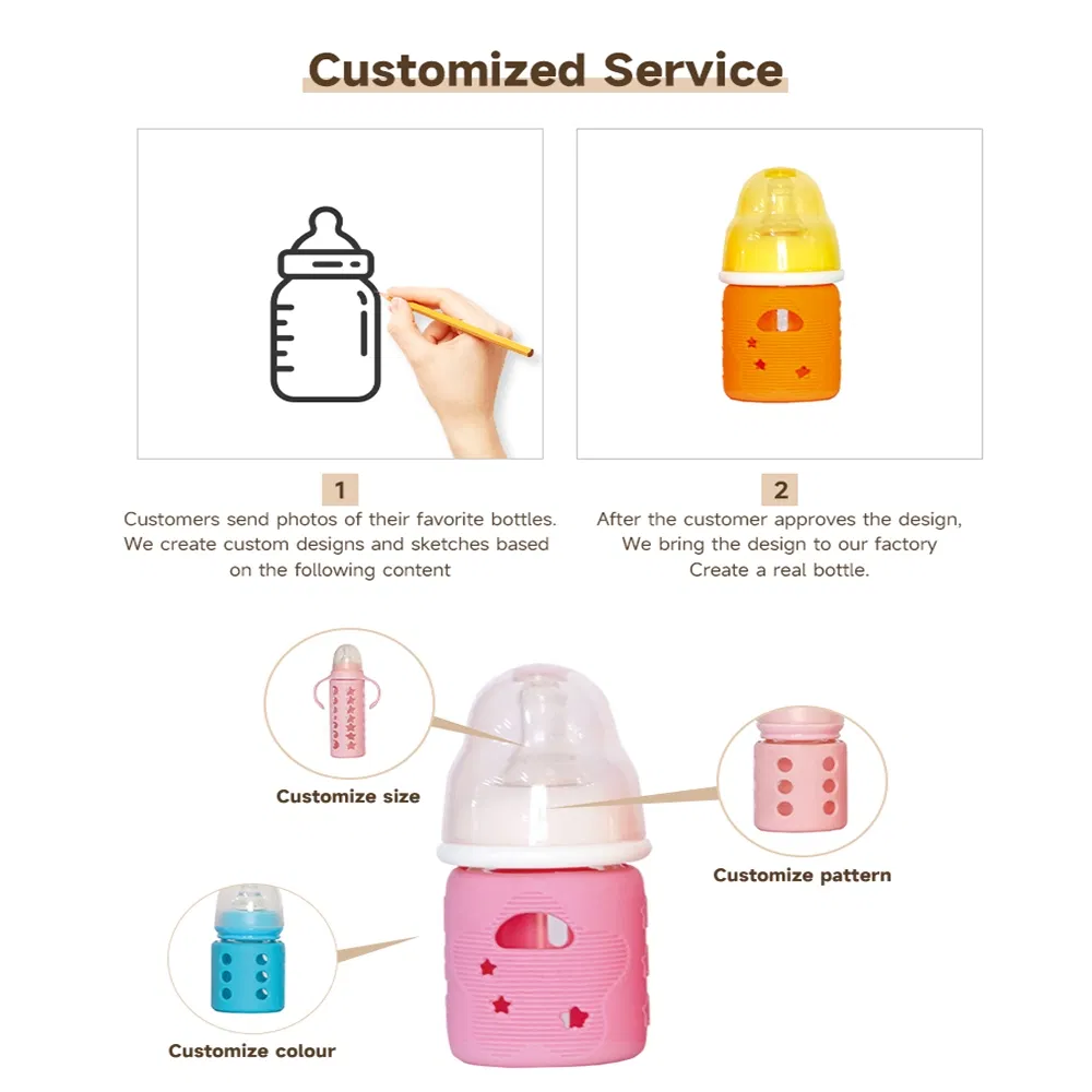 High Capacity Anti-Colic BPA-Free 300ml Wide-Neck Baby Feeding Bottle for Newborns
