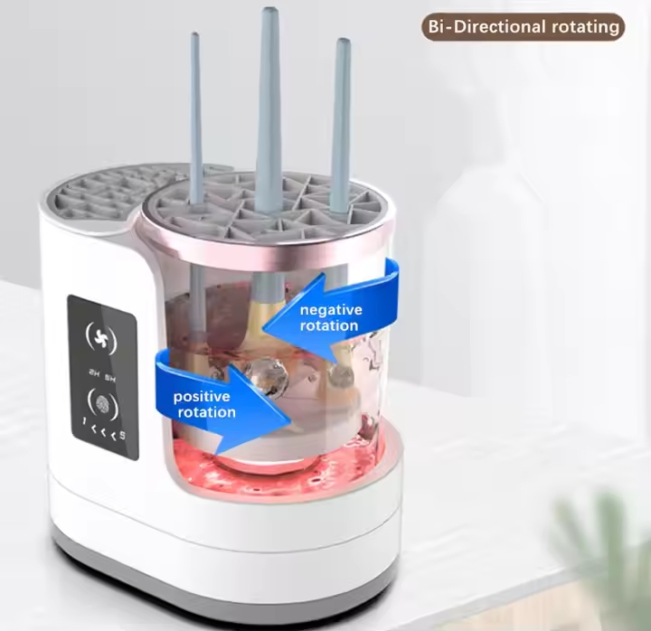 Electric Make up Brush Cleaner and Dryer Makeup Brush Cleaning Machine Automatic Cosmetics Brush Cleaner with Drying Function