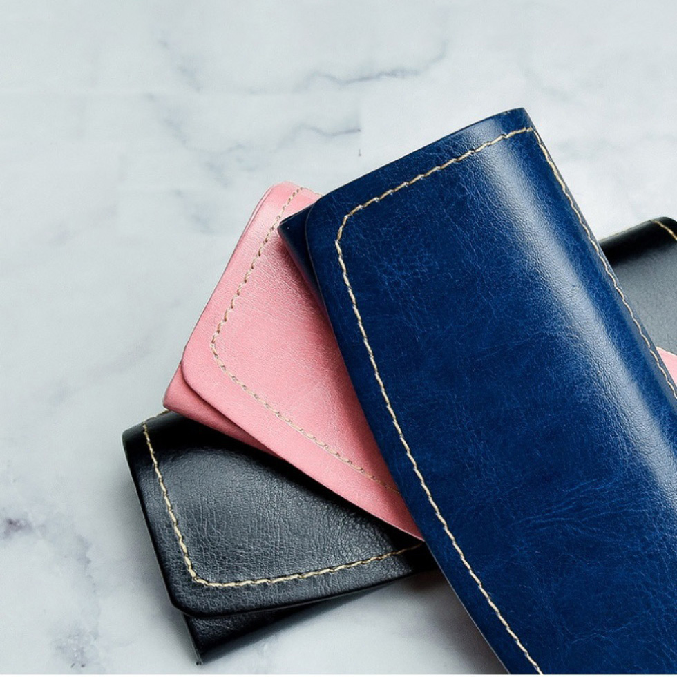 Ah050 Graceful, Fashionable, PU Leather Woman Glasses Case; Free Custom Logo