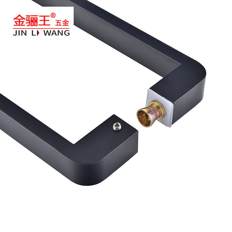 Large Size Tempered Glass Door Pull Handle Black Ss Stainless Steel Shower Glass Handles Bathroom Fittings Glass Door Accessories