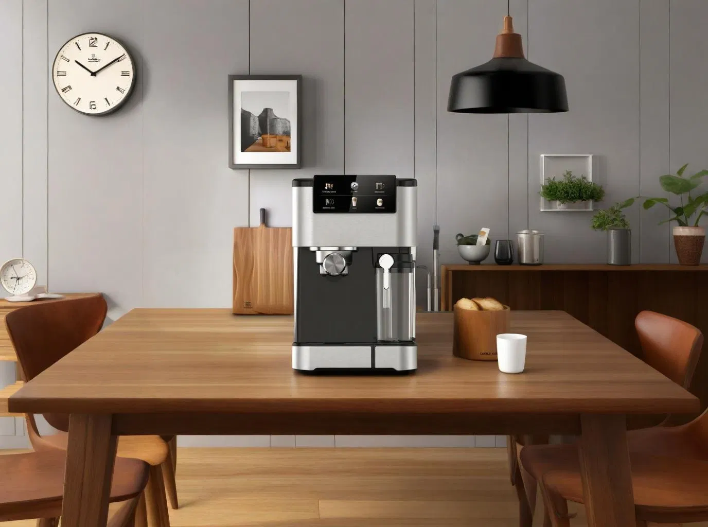 Professional Espresso Machine with Milk Frother, Touchscreen, Adjustable Temperature