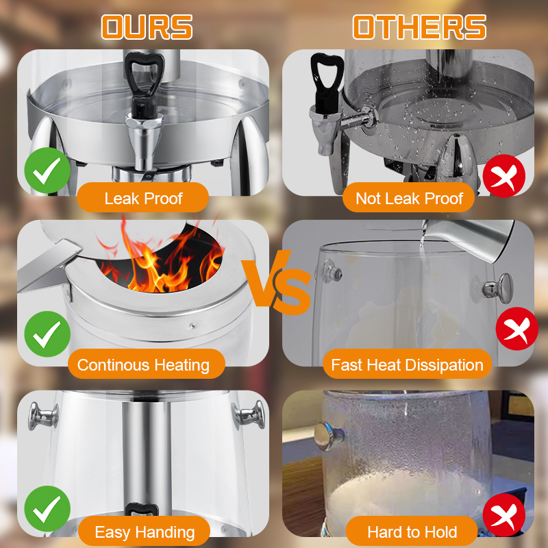 Daosheng Hotel Bar Durable 12L Stainless Steel Plastic Hot Beverage Dispenser Beer Tower Buffet Juice Cooler with Ice Tube