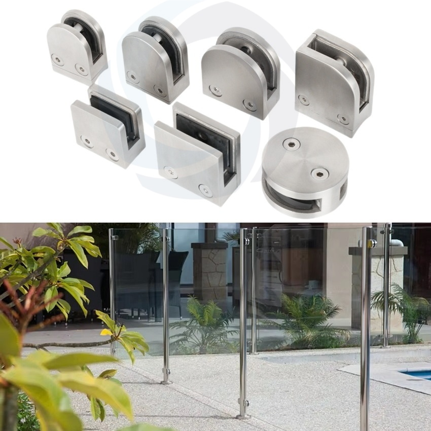 Glass Clamp Railing Balustrade Stainless Steel Handrail with Accessories