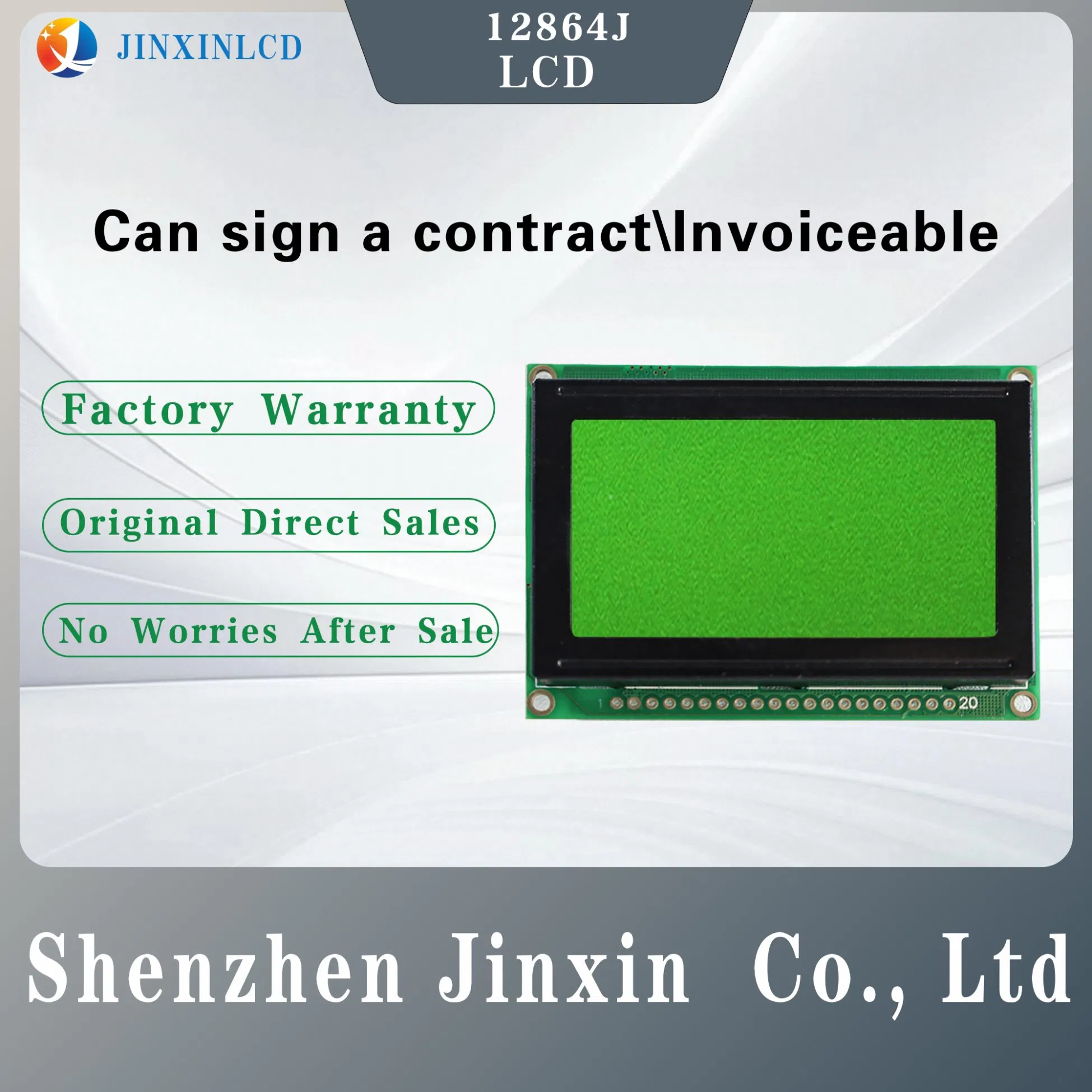 Low Power 128X64 Dots Stn Monochrome 12864 LCD Display with Mpu Interface