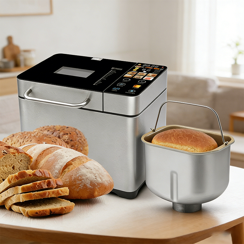 2lb Smart Bread Machine Bread Maker with Timer& Keep-Warm