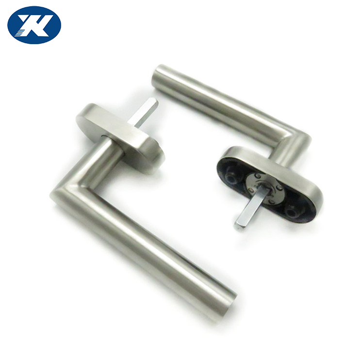 Zinc Alloy or Plastic Base Tubular Stainless Steel Entrance Door Handles Pull Turn Lever Window Handle