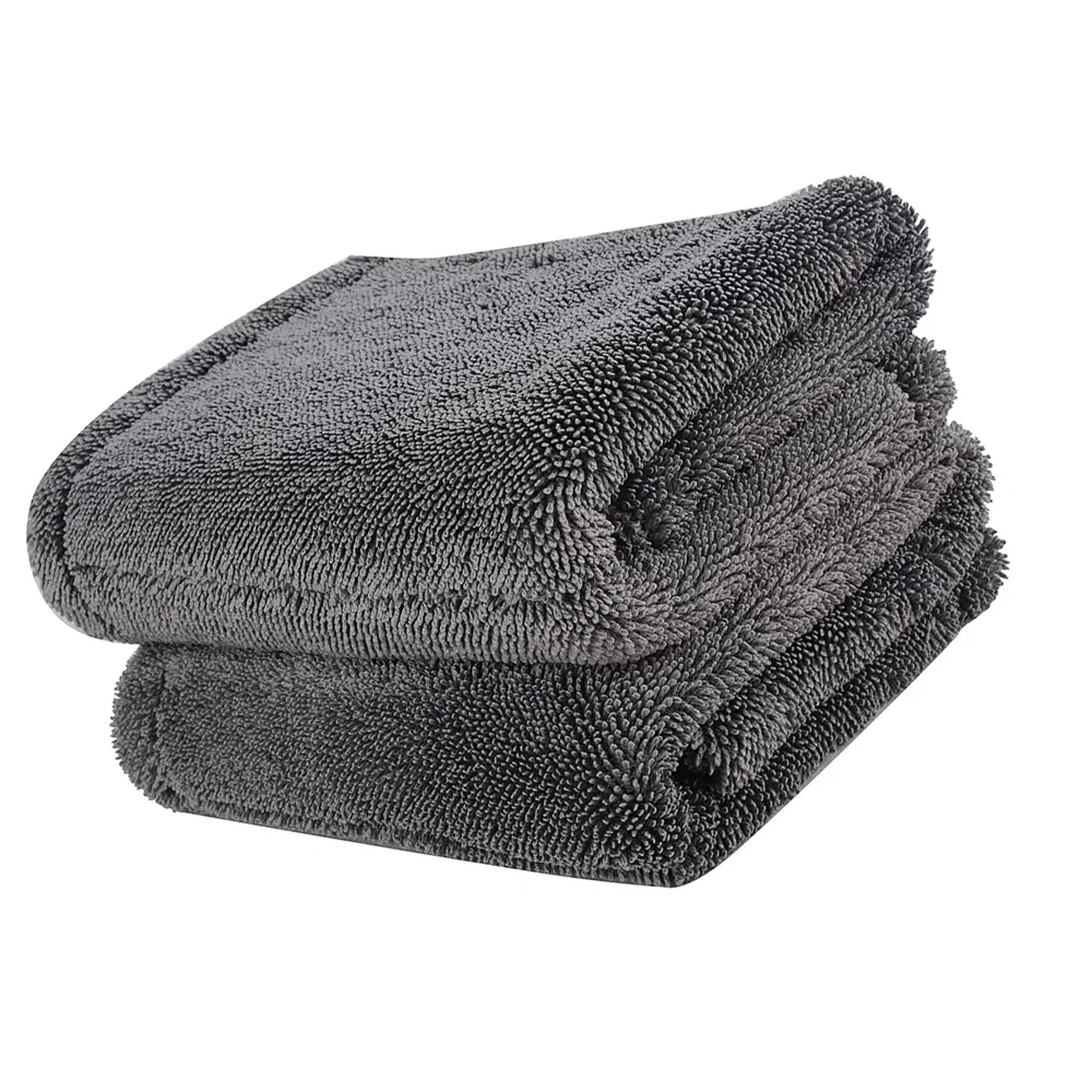 Wholesale Super Absorbent Twisted Loops Microfiber Towel for Car Drying Cleaning