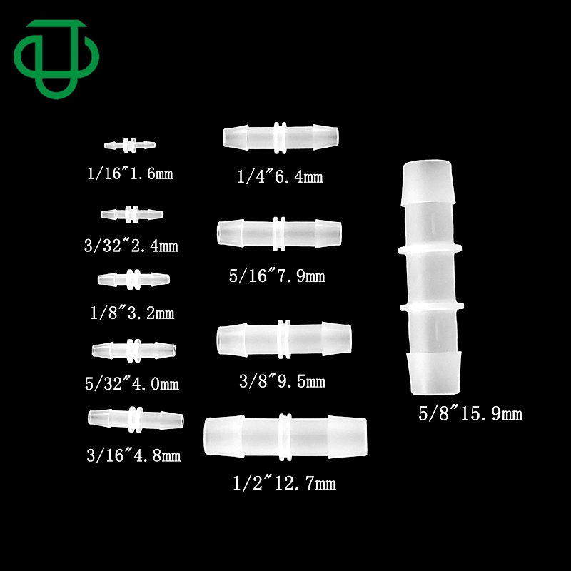 Factory Direct Straight Tube to Tube Connector Plastic Barbed Fitting
