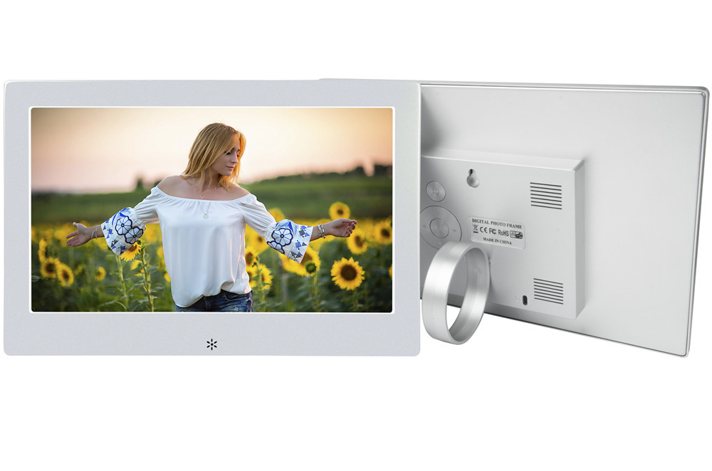 8 Inch Metal Widescreen 16: 10 IPS Screen 1280*800 Display Digital Photo Frame