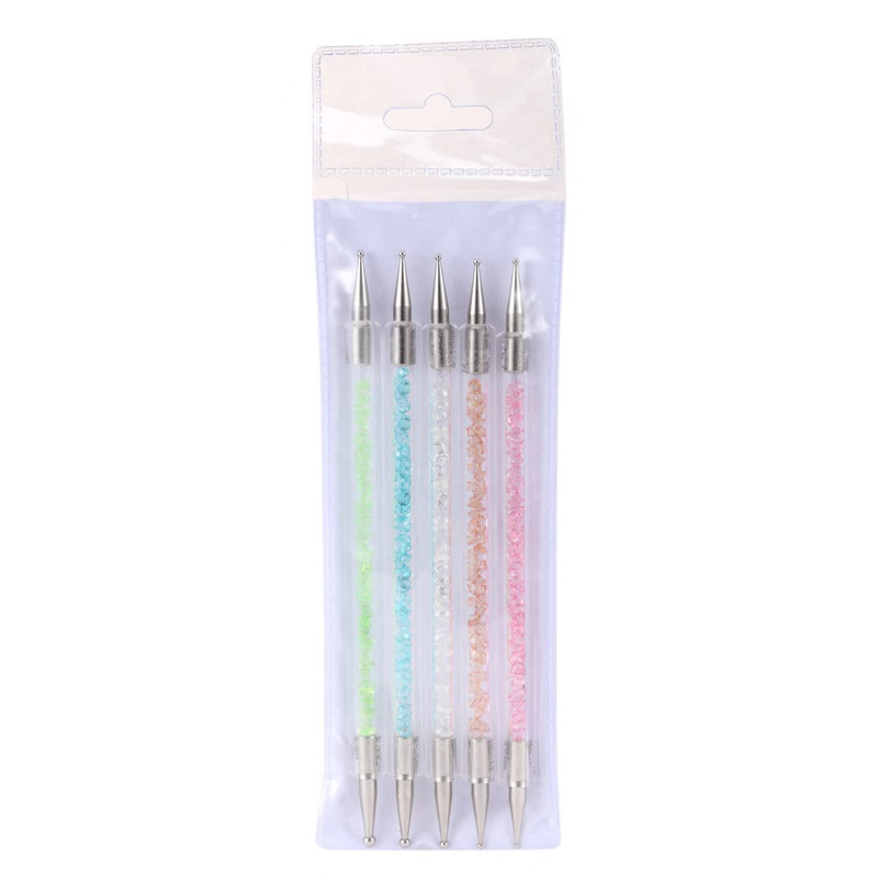 Wholesale 5PCS/Set Double Dotting Pen Nail Art Brushes Tool