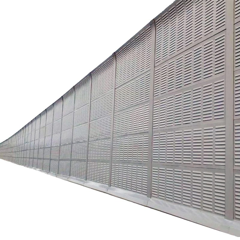 Outdoor Use Solar Noise Barrier Aluminum Acoustic Panel Concrete Sound Wall for Highway Soundproofing