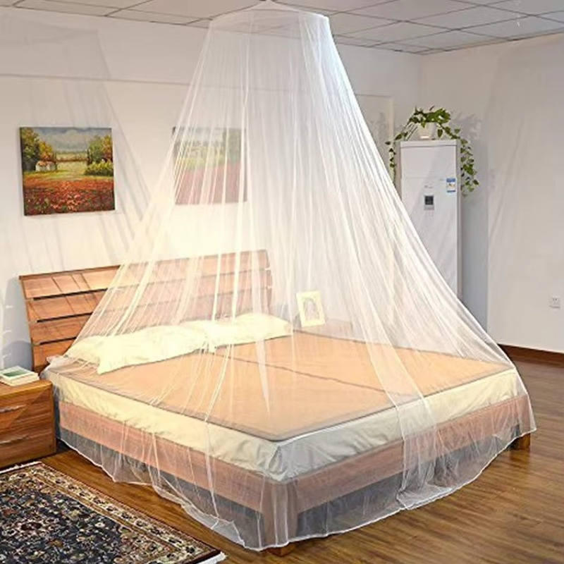 Modernization Summer Hanging Foldable Palace Dome Ceiling Double Layer Round Mosquito Net