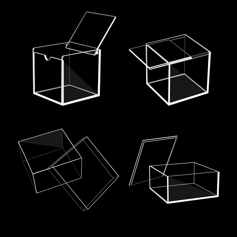 Акриловая коробка для хранения с крышкой