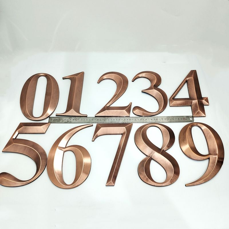 Customized Door Plates for Home Gates Hotel Room Personalized Digits House Number Letter Door Number Sign