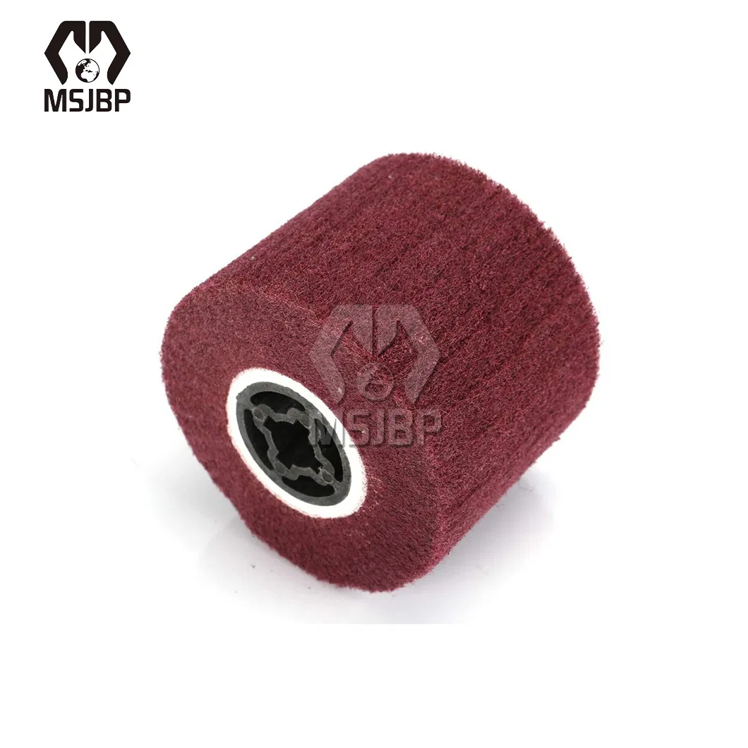 Msjbp Abrasive Flap Wheel China Factory 19mm 50mm 76mm 25mm Inner Bore Non-Woven Burnishing Polishing Wheel