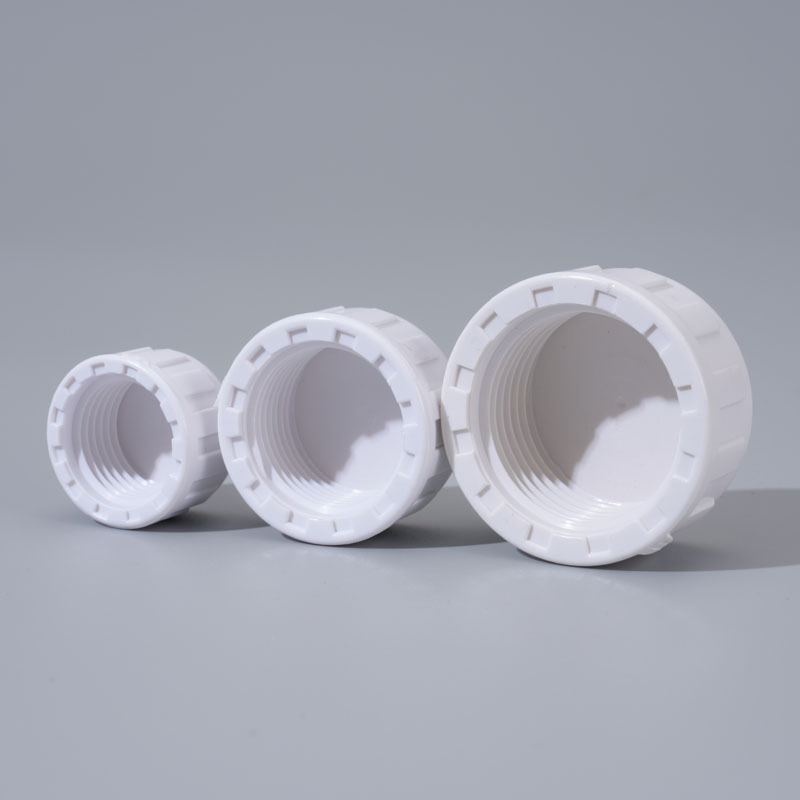 UPVC / PVC BS Standard Cap Threaded Pipe Fittings for Plumbing Systems
