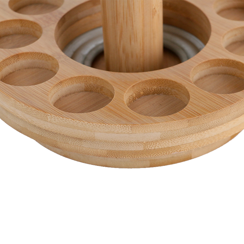 Laser Carved Bamboo Wooden Essential Oil Rack