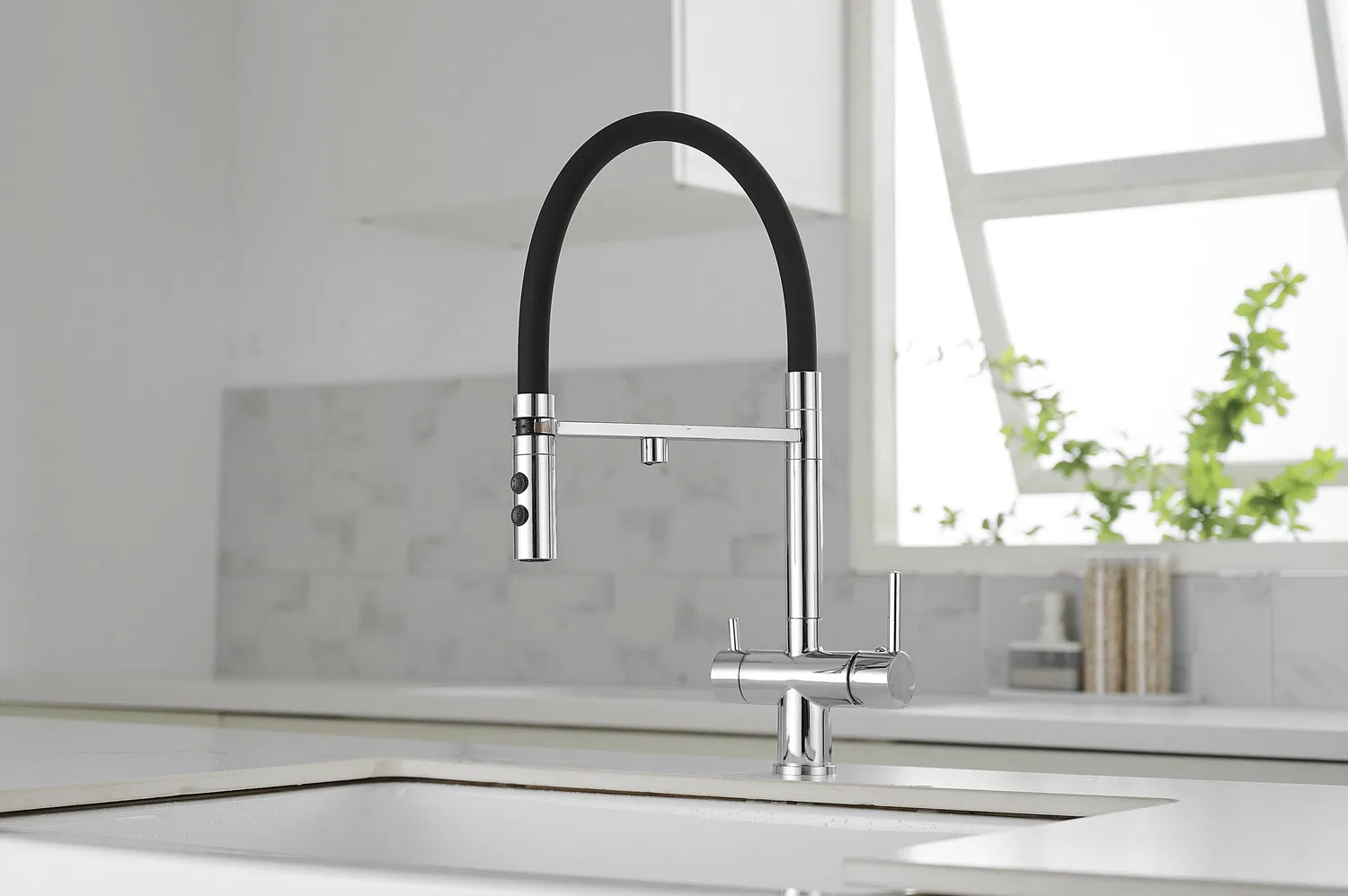 3-in-1 Kitchen Faucet, Dual Mode Filter Sink Faucet