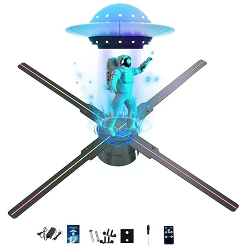 New Arrival 3D Holographic Display Fan Waterproof 45cm WiFi Control LED Sign