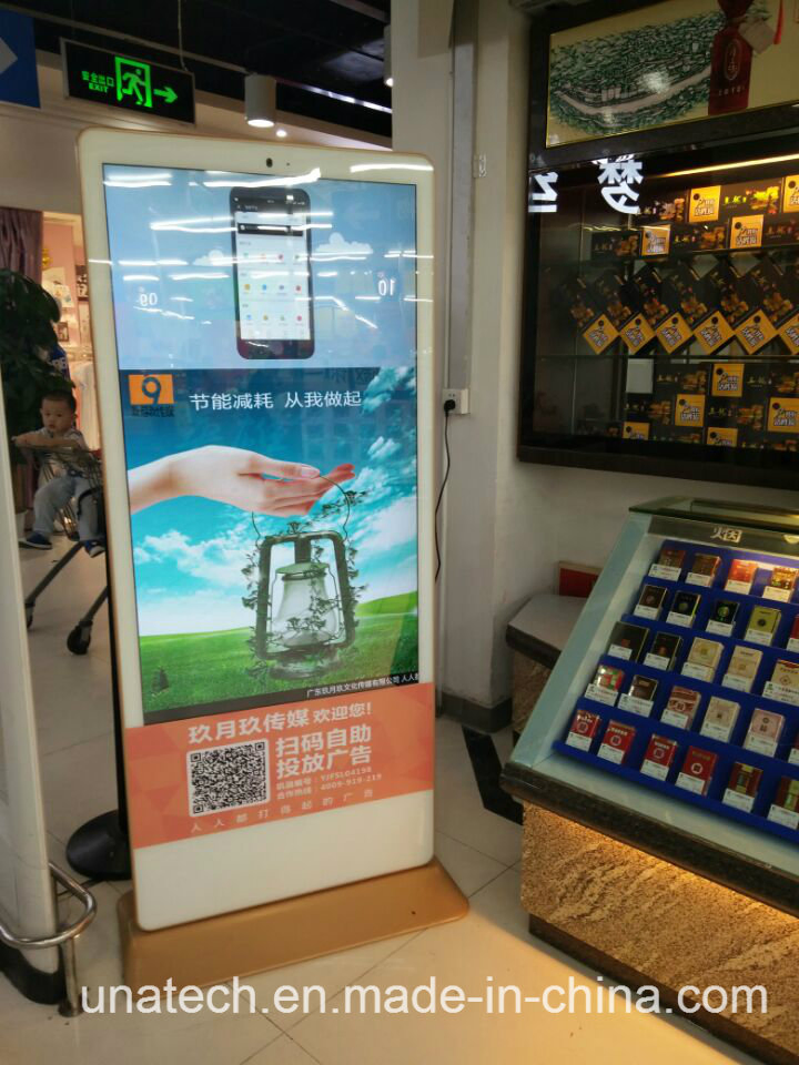 I Phone Design Indoor Screen Kiosk LCD Digital Display with Camera Mircophone