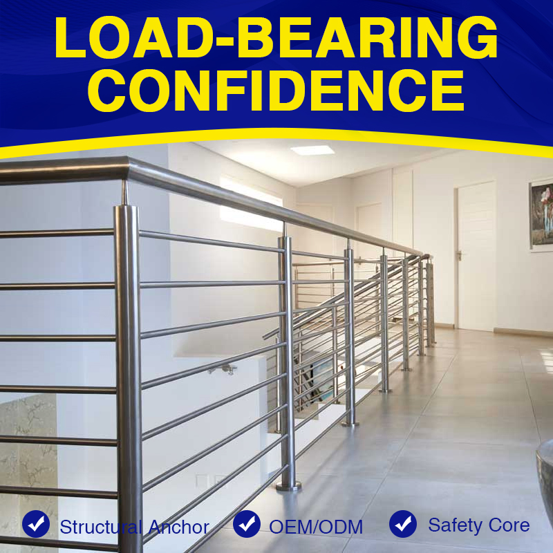 Modern Balcony Glass Railing Stainless Steel Glass Stair System Handrail Balustrade Post System Stair Pool Railing