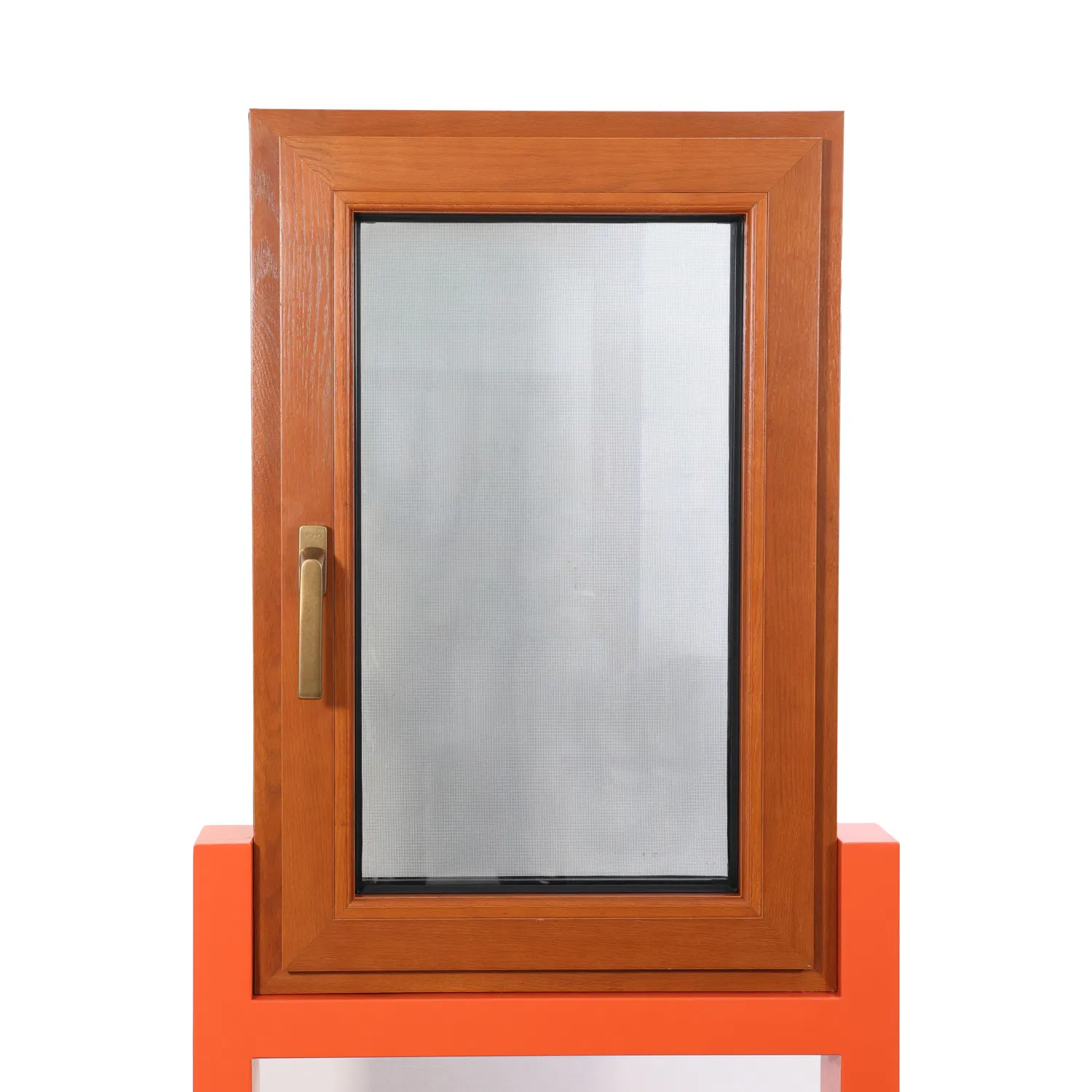 Newline Aluminum-Clad Wood Inward Opening Tilt-and-Turn Window with Contemporary European and German Styling