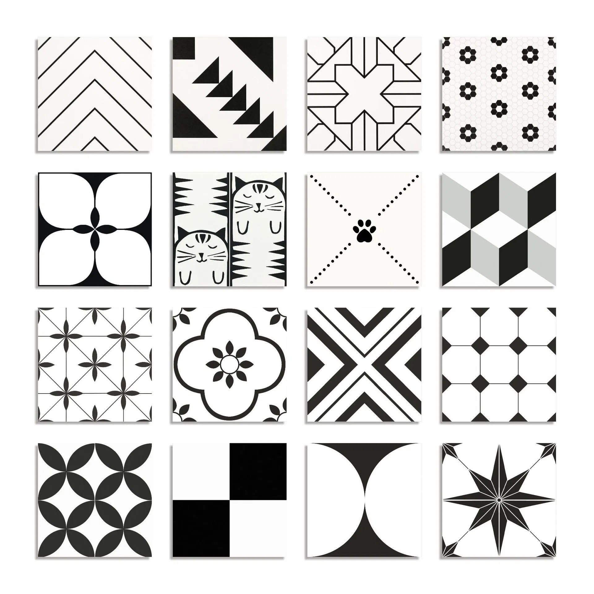 Керамическая плитка Black & White Vintage 300x300, 600x600