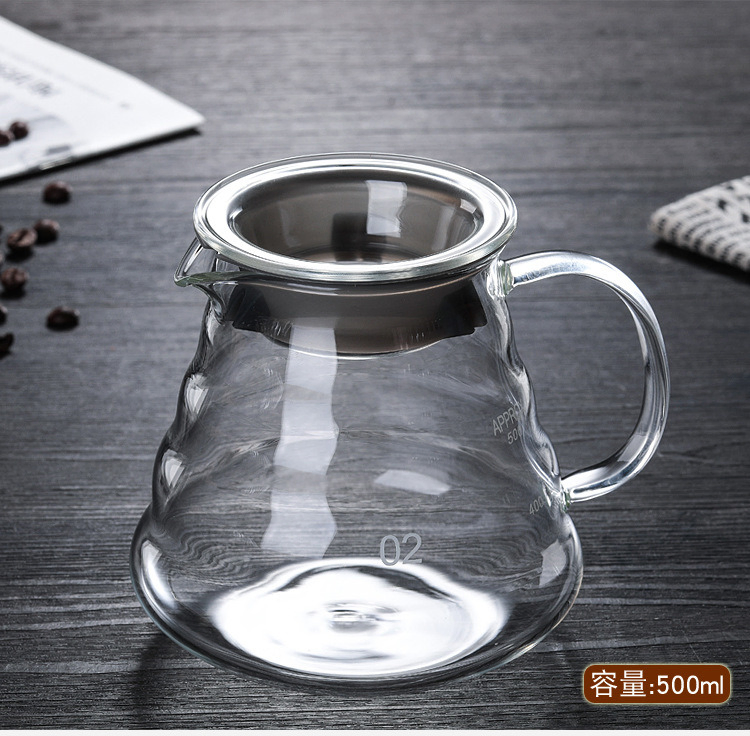 Pour Over Coffee Dripper and Pot Heat Resistant Glass Pour Over Coffee Maker Brew Drips Bl13853