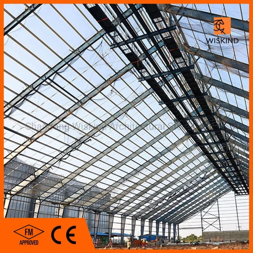 FM Modular Metal Prefabricated Steel Warehouse with Steel Beam