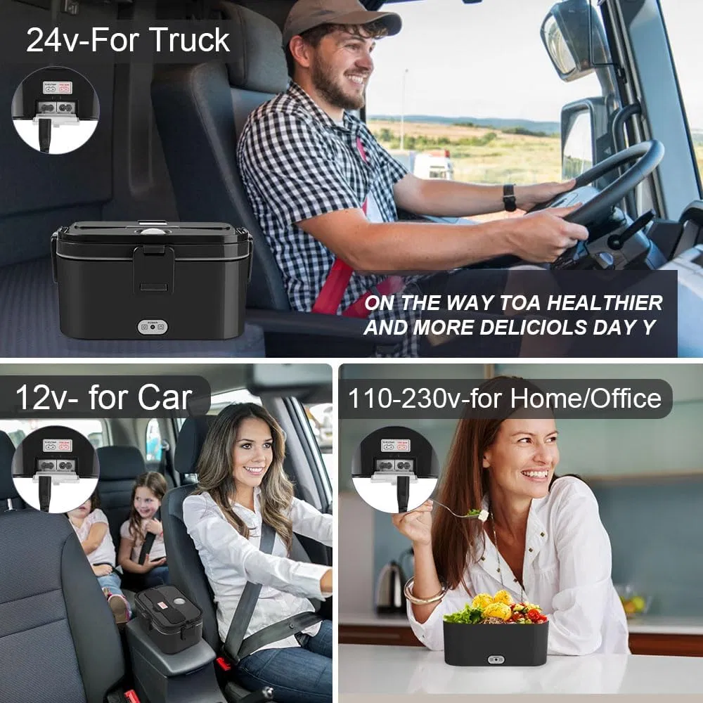 Электрическая ланч-бокс 80W с двумя отделениями