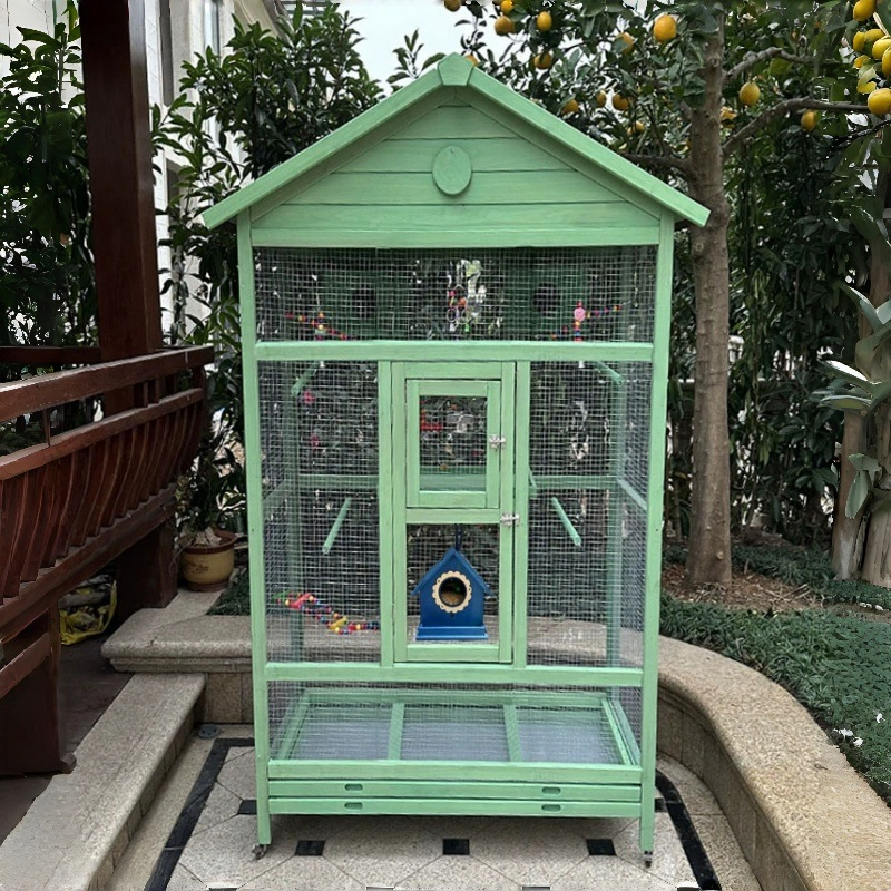 High-End Bird Villa Exquisite Embroidered Details Suitable for Pheasants Mynas and Starlings
