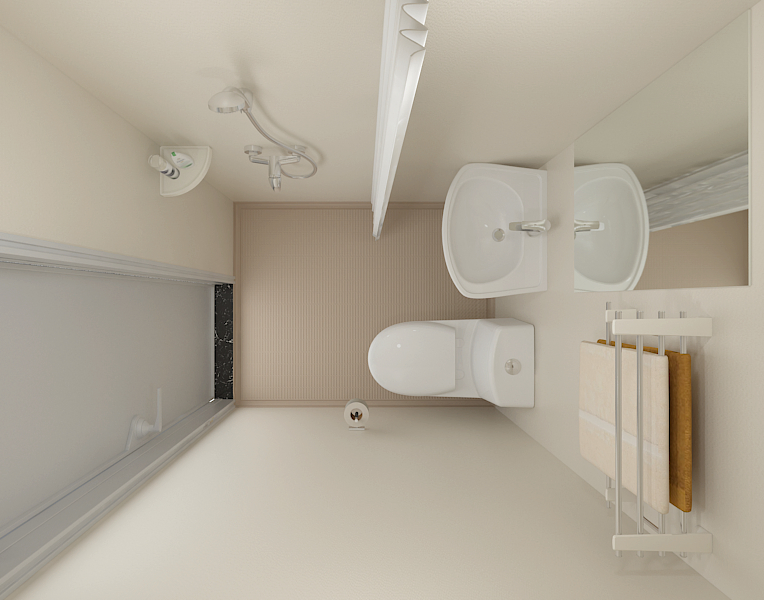 New Product Apartment-Focused SMC Compression Molded Compact Multi-Functional Prefabricated Integrated Bathroom