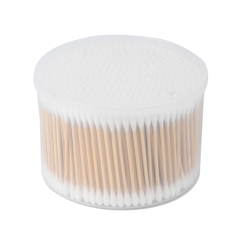 Eco Friendly Biodegradable 500PCS Bamboo Sticks Cotton Swabs with Ppbox