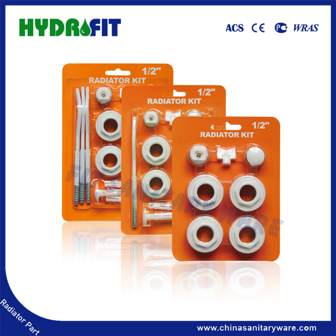 Aluminium Radiator Accessories Mounting Kits 7/11/13 Set Blister Packing for Radiator